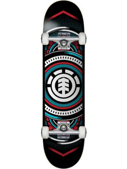 Element Hatched Red Blue Complete Skate Assorted 8.0