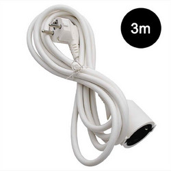 Lamtech extension power cord with children protection 3m