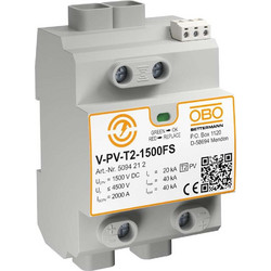 Αντικεραυνικό Type 2 Σειράς V-PV-T2-1500+FS 3Pole 1500V DC Remote Contacts