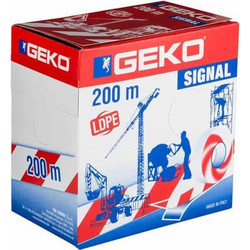 Ταινία Σημάνσεως Geko Italy 200mΧ7cm Κόκκινο Λευκό