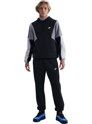 Nike Ανδρικό Σετ Φόρμας Fleece με Λάστιχο Μαύρο HV1165-010-74