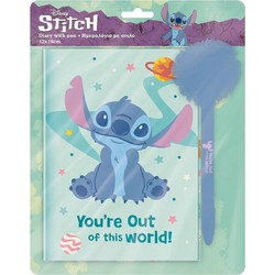 Σετ Ημερολόγιο Με Κλειδαριά και Στυλό Pom Pom Disney Stitch 565266 Diakakis