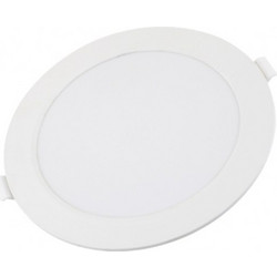 Led Backlit Χωνευτό Στρογγυλό Πάνελ 18W Ψυχρό Λευκό 062957