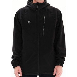 Emerson Ribbed Ανδρικό Μπουφάν Χειμωνιάτικο Softshell Μαύρο 222.EM11.30