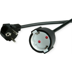 ΜΠΑΛΑΝΤΕΖΑ SCHUKO 3m 16A/230V 3x1,5mm MAYΡΗ (19.99.1166-20)