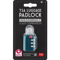 ΛΟΥΚΕΤΟ ΓΙΑ ΑΠΟΣΚΕΥΕΣ ΜΕ ΣΥΝΔΥΑΣΜΟ LEGAMI LUGGAGE PADLOCK - PETROL BLUE TSA0003