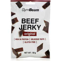 GymBeam Beef Jerky Original (50gr) - Πρωτεϊνούχο Σνακ Αποξηραμένου Βοδινού Κρέατος
