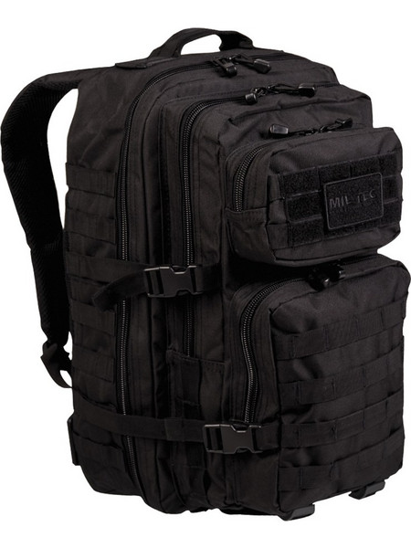Mil-Tec US Assault Στρατιωτικό Σακίδιο 36lt Μαύρο