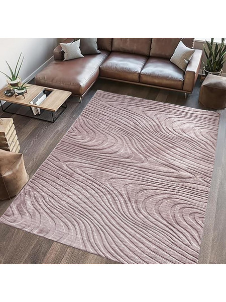 Heinner HR-WAVRUG200-BRW Ανάγλυφο Χαλί Ορθογώνιο , Wave , 200x300 BRW