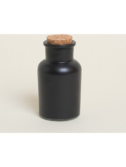Beauty Home ΜΠΟΥΚΑΛΑΚΙ ΜΑΥΡΟ ΜΑΤ ΜΕ ΦΕΛΛΟ 11 x 5,7 cm 125 ml