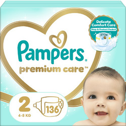 Pampers Premium Care Πάνες No2 4-8kg 136τμχ