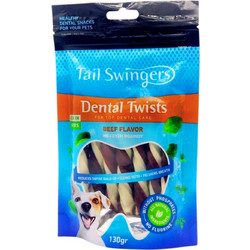 Pet Interest Tail Swingers Dental Twists with Beef Flavor 130gr