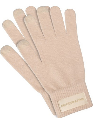 SBS CASE ME WINTER GLOVES FOR TOUCH SCREENS ONE SIZE ivory