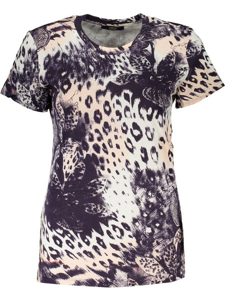 Cavalli Class Womens Short Sleeve T-shirt Pink RXT62EJFH70-02500
