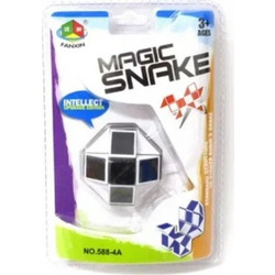 Κύβος Ταχύτητας Magic Snake 3+ 588-2A Λευκό-Μαύρο