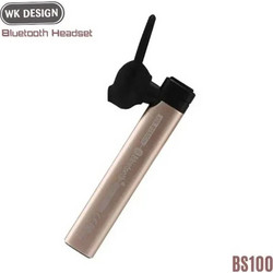WK BS100 Ακουστικό Bluetooth Earbud Gold