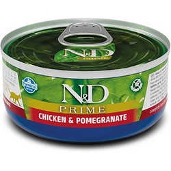 Farmina N&D Prime Grain Free Adult with Chicken & Pomegranate 70gr