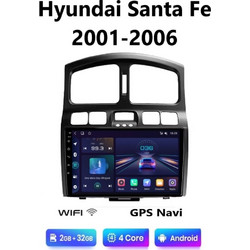 Hyundai Santa Fe (2001-2006) Android Multimedia Οθόνη αυτοκίνητου με GPS WI-FI Bluetooth SG-191