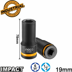 Καρυδάκι Ιngco Μακρύ Impact-Αέρος 1/2" 19mm HDIS12192L