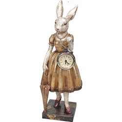 Lady Rabbit σε μπαρόκ στυλ με ρολόι 13x11x35cm Zaros 22467 TM352