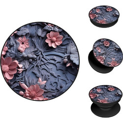 Pop Holder Sonique 3D Flower Series Ροζ 02