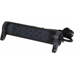 Πολύπριζο Legrand Surgearrest 3 θέσεων Rotating 1.5m - Black/Grey