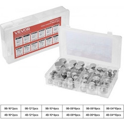 VEVOR 64 PCS BSPP Υδραυλικά Εξαρτήματα, Σετ Υδραυλικών Καπακιών και Βυσμάτων με Ακριβή Σπειρώματα, Γαλβανισμένο Ατσάλι Βαρέως Τύπου Υδραυλικό Σετ Προσαρμογέα Εξαρτημάτων, Διαστάσεις Dash 04/06/08/10/1