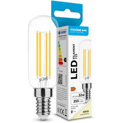 Modee LED Λαμπτήρας Filament T25 3.5W E14 4000K 350lm ERP