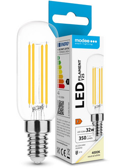 Modee LED Λαμπτήρας Filament T25 3.5W E14 4000K 350lm ERP
