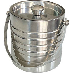 ΑΞΕΣΟΥΆΡ ΚΡΑΣΙΟΎ ICE BUCKET. STAINLESS STEEL. DOUBLE WALL WITH LID