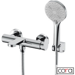 Μπαταρία λουτρού mist cora chrome 215-3500-100