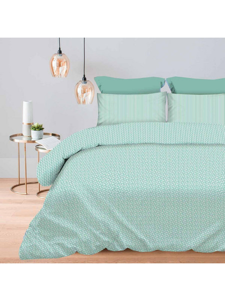 Παπλωματοθήκη Υπέρδιπλη (Σετ 230x250) Astron Italy Maira Petrol