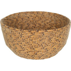 ΚΑΛΑΘΙ ΣΤΡΟΓΓ. SYNTH RATTAN ΣΚΟΥΡΟ 21Χ10Κ