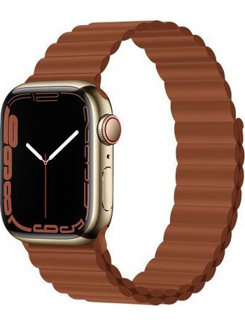 Λουράκι Devia Sport3 Silicone Magnet Apple Watch (38/ 40/ 41/ 42mm) Deluxe Καφέ N62154