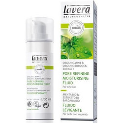 Lavera Organic Mint & Organic Burdock Extract Pore Refining Moisturising Fluid 30ml