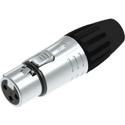 SEETRONIC SCMF3BK | Βύσμα XLR 3pin Θηλυκό, Μαύρο Τελείωμα