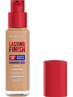 Rimmel Lasting Finish 25h Nude 210 Golden Beige Liquid Foundation 30ml