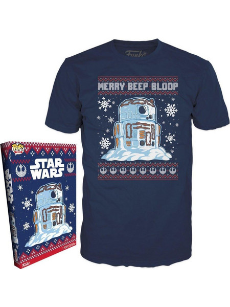 Funko Boxed Tees: Disney Star Wars Holiday - R2-D2 Snowman (M)