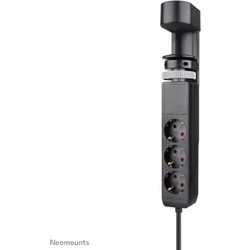 Neomounts VOLT Desk Clamp socket with Quick-charge USB Ports, 3x type-F 230V, 1x USB-A 18W, 2x USB-C 20W (DS22-840BL6) (NEODS22-840BL6)