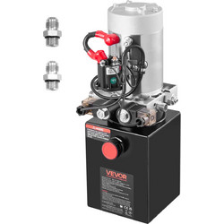 VEVOR Υδραυλική Μονάδα Διπλής Ενέργειας 4L, Αντλία Τρέιλερ Ανατροπής, 22 MPa, 12V, Μαύρη 12VSZYFXJSYXEEI28001V9