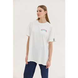Hemithea Cheetah T-shirt Off White (Pony) - Oversized T-shirt
