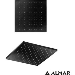 ΚΕΦΑΛΗ ΝΤΟΥΖ EMOTION ΤΕΤΡΑΓΩΝΗ 30x30 ABS ALMAR BLACK MATT