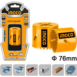 Ingco HSB10761 Ποτηροτρύπανο Bi-Metal 76mm