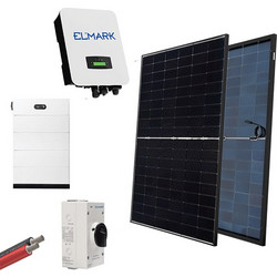 HYBR. SOLAR SYSTEM 3P/10kW 430W PANELS WITH BATT