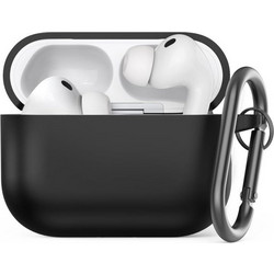 Θήκη Σιλικόνης AhaStyle WG184 Apple AirPods Pro 3 Premium με Γάντζο Μαύρο N70575