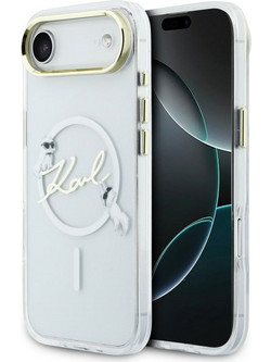 Karl Lagerfeld IML Choupettes Karl Script Logo MagSafe Θήκη (iPhone) Clear