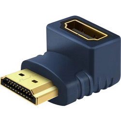 CABLETIME αντάπτορας HDMI HA11, γωνιακός, 4K/60Hz, μπλε