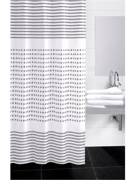 Click Κουρτίνα Μπάνιου Πλαστική Γκρι 180x180cm 6-65-560-0013