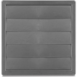 Ρυθμιζόμενη περσίδα εξαερισμού AIRROXY 170x170mm O80-150 γκρι με κλαπέ - 101-02-333