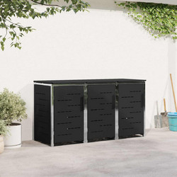 Αποθήκευση Κάδου Γυρίσματος for 3 Bins 240L Ανοξείδωτο Ατσάλι 3422238